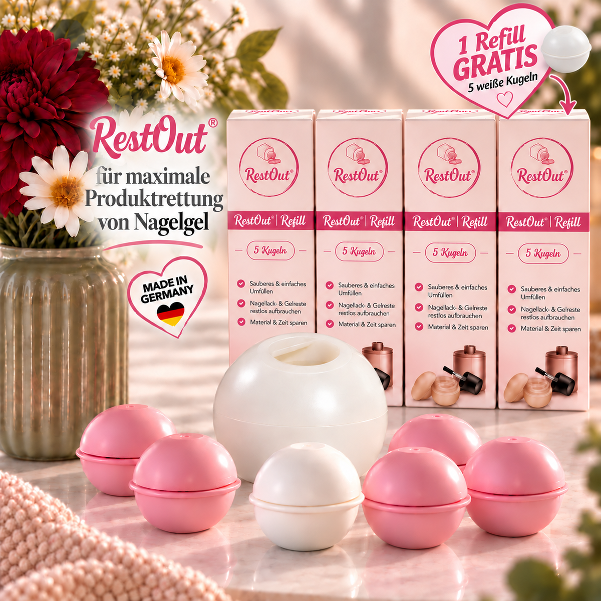 RestOut Set 26 Kugeln – Original + 4x Nachfüll-Kugeln (5er Set)