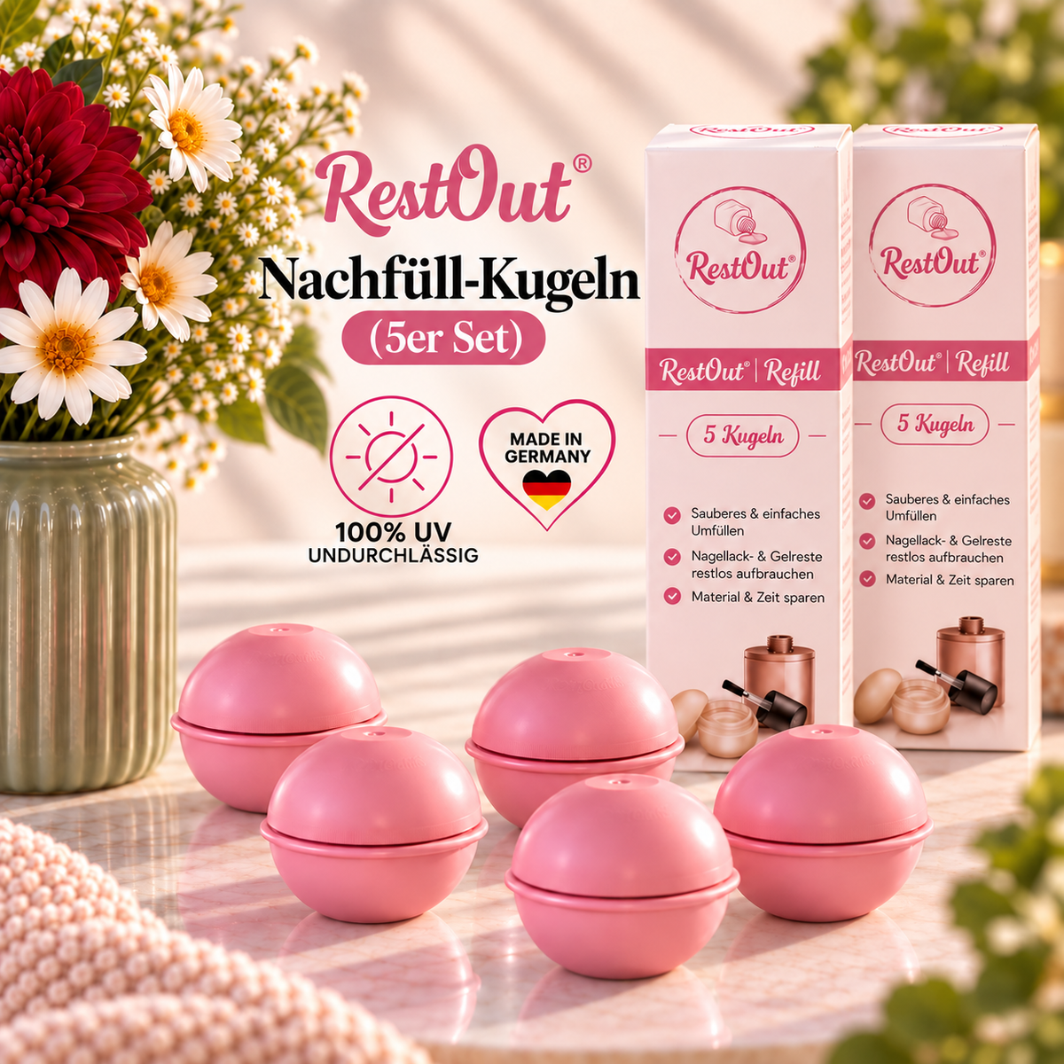 RestOut 3x Nachfüll-Kugeln 5er Set – 15 Auffangkugeln
